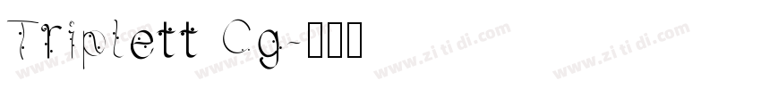 Triplett Cg字体转换